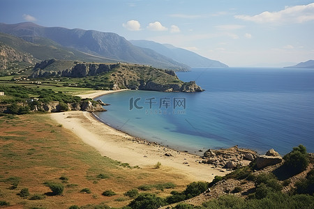 欧洲希腊背景图片_莫尔格尼湾 希腊 奥洛尼亚旅游