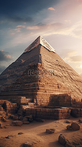 金字塔古建筑坟墓背景