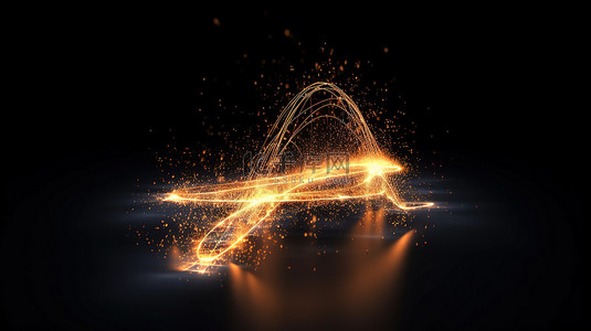 无线网科技背景图片_基于粒子和轨迹的 4g 标题使用高速通信技术在 3d 中呈现