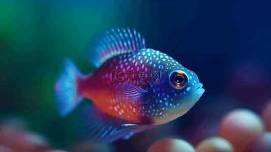 海底小鱼美丽背景