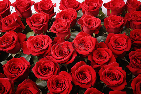 红玫瑰背景背景图片_几十朵红玫瑰相距数尺