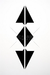 的箭头背景图片_一张由黑白颜料制成的箭头的图片