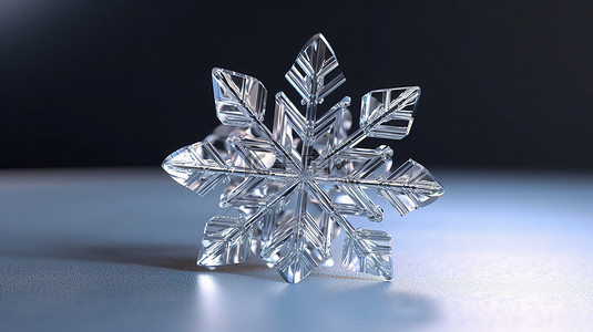 一家三代背景图片_冬季仙境 3D 水晶雪花与逼真的阴影