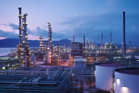 大陆台湾背景图片_台湾某炼油厂