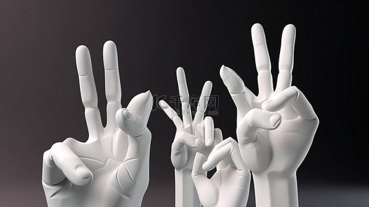方向手背景图片_3d 渲染动画手为焦点方向或注意力创建手指框架