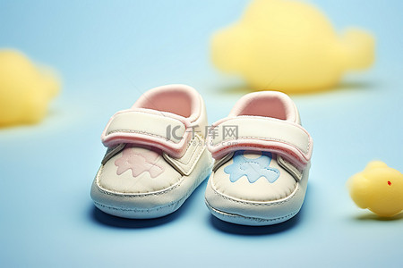 婴儿鞋背景图片_婴儿鞋上面有“baby”字样