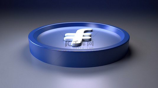 令人惊叹的背景补充了新的和改进的 facebook 3d 渲染图标