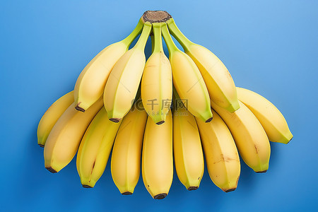 8个背景图片_蓝色背景中的 8 个三角形香蕉