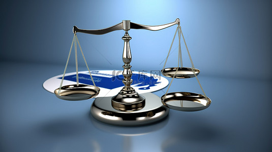 尼加拉瓜社交媒体平台信息图表法律框架的 3D 渲染