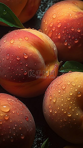 桃水果背景图片_水果健康桃子