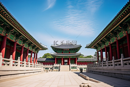 堂正背景图片_韩国 首尔 天罗门宫