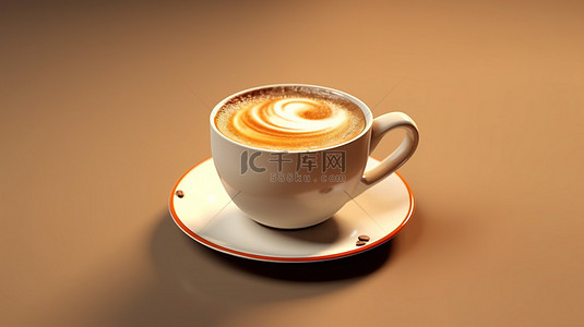 瓷咖啡杯子背景图片_创建咖啡杯的 3D 模型