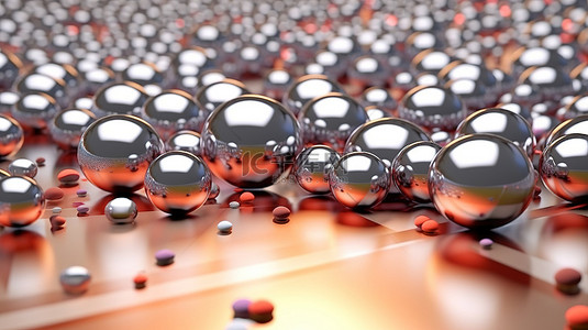 五颜六色的泡泡背景图片_抽象背景中的动态 3D 渲染球运动