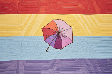 一朵玫瑰背景图片_雨伞上有一朵玫瑰的彩色彩虹设计