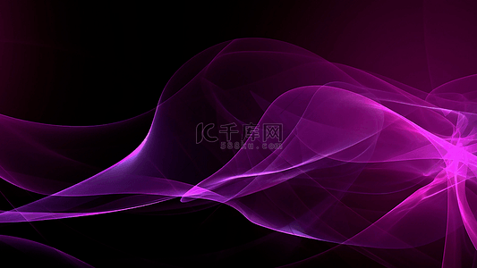 抽象蓝背景图片_光效紫色光线唯美右边