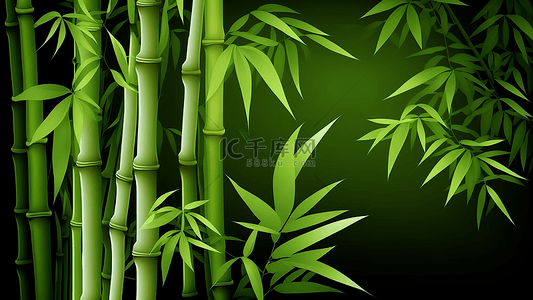 竹子护眼绿色背景