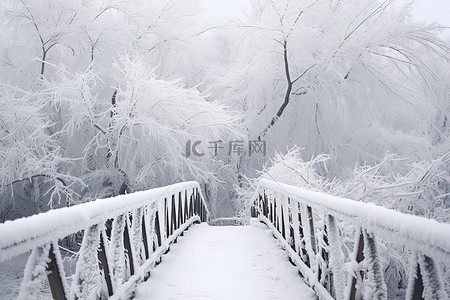 俄罗斯背景图片_俄罗斯雪路冬天桥格明斯克