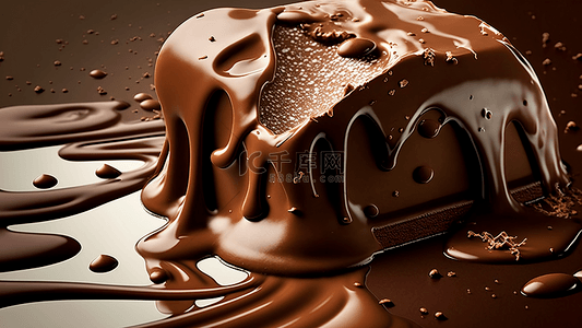 巧克力熔浆背景