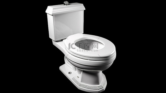 厕所公用背景图片_壁橱里隔离的瓷浴室厕所的 3D 插图