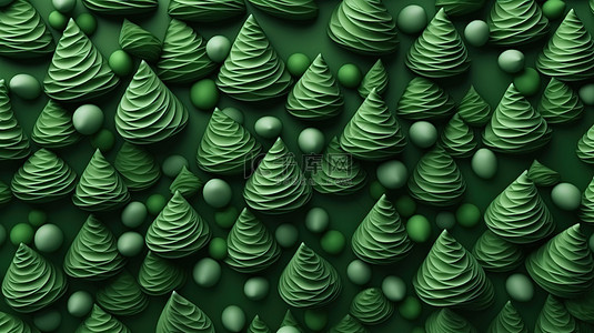 绿色糖果背景图片_节日产品展示创意设计的圣诞树的顶视图，具有绿色糖果纹理和 3D 背景