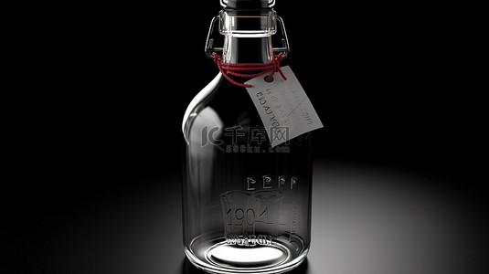 化妆品制药背景图片_3d 渲染中标记的瓶子