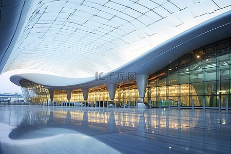 韩国背景图片_韩国机场大楼