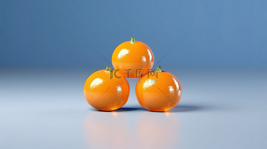 食趣背景图片_最小橙色糖果设计的 3D 渲染
