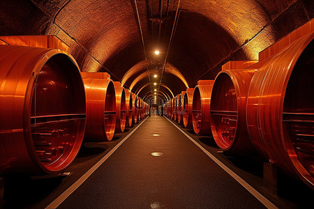 酒窖位于城堡下的隧道中