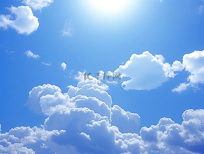 今天我当家背景图片_今天的天空有大云和太阳