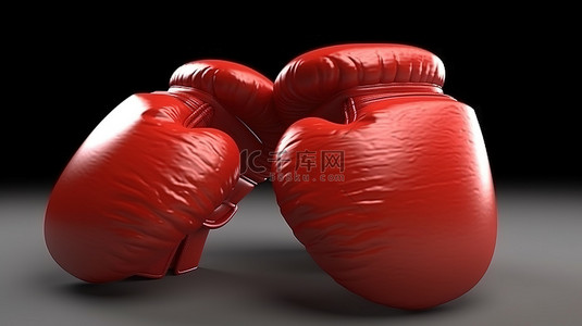 拳击背景图片_3D创建的虚拟拳击手套