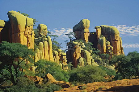人口众多背景图片_众多岩石之一，展示着数个色彩缤纷的岩层