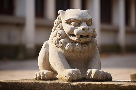 大型中国石狮雕像