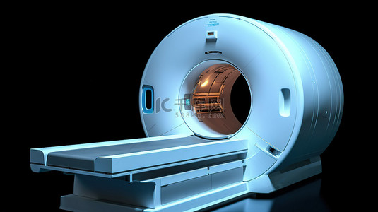 腰椎核磁共振背景图片_孤立 ct 扫描仪断层扫描的 3d 渲染