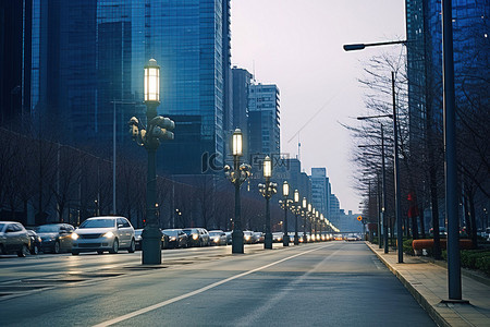 韩国城市路灯