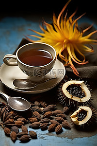 杨桃籽红茶和生壳