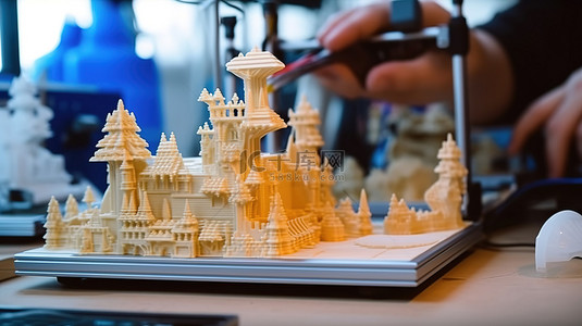 自动化3D打印机生产的三维物体