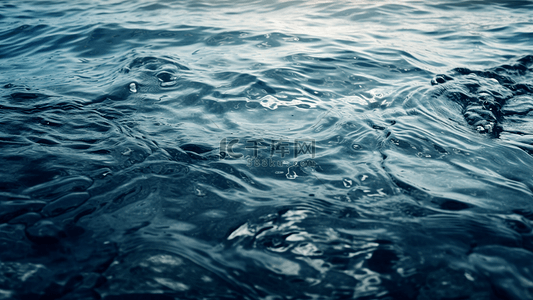 水浪纹蓝色背景图片_水水花水面水浪波纹背景