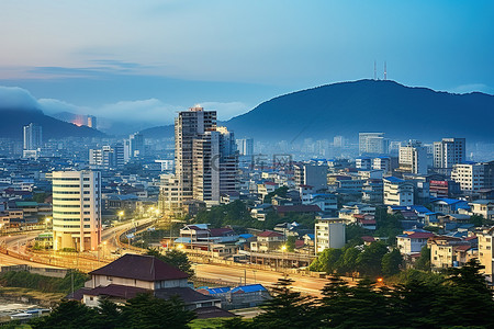 北部背景图片_韩国大邱郡是该国北部的众多城市之一