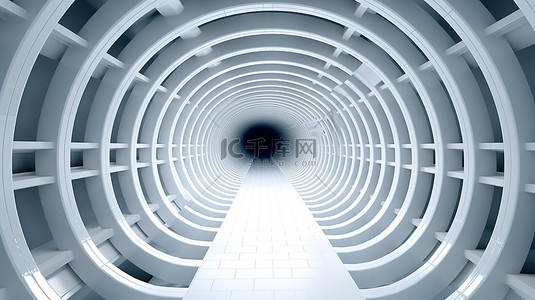 高清图壁纸背景图片_无限 3d 隧道图