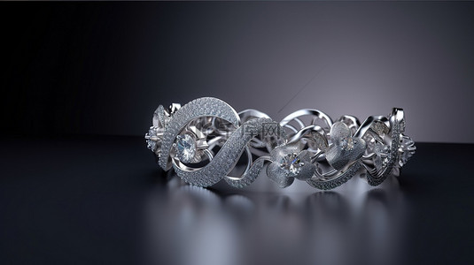 钻石红背景图片_中性背景上闪闪发光的宝石激发 3D 渲染中的钻石珠宝设计