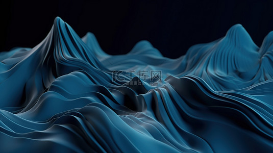 全球移动背景图片_运动中的抽象波浪 3d 渲染背景