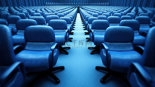 员工会议背景图片_用于工作和会议设置的办公椅的 3D 渲染