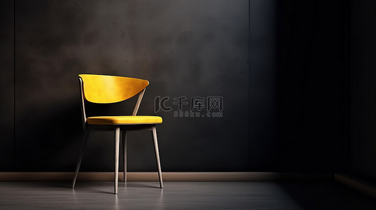 咖啡简餐背景图片_餐厅椅子的极简主义 3D 渲染，在现代室内充足的复制空间中进行 CG 可视化