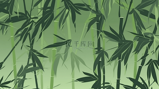 卡通风插画背景背景图片_竹子竹林背景