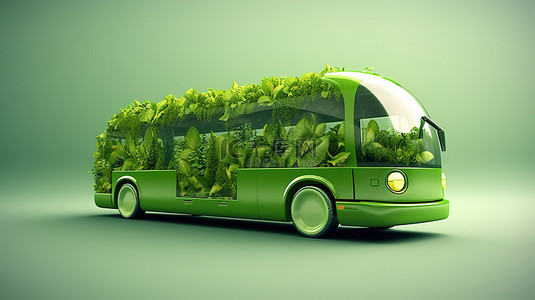 绿色氢背景图片_可持续交通打造绿色未来的插图