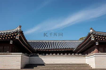 艾博伊和宫背景图片_韩国伊博三庆寺