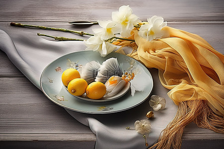 松鹤中国风名片背景图片_一个盘子，上面有一些中国菜