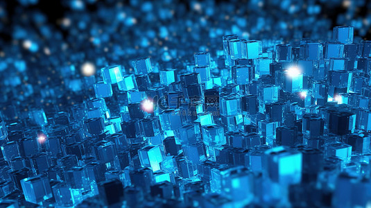 水晶纸背景图片_基于粒子的浅蓝色 3D 背景，具有几何设计