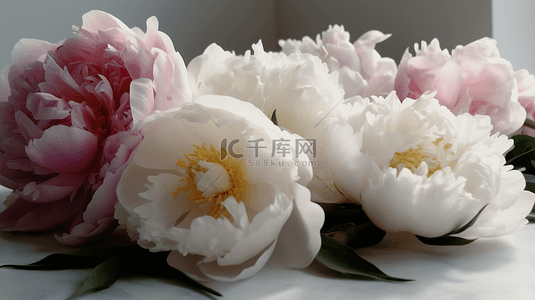 玫瑰花丛背景图片_白色粉色花卉植物背景