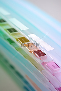 rfid标签背景图片_四个彩色粘性标签用于将标签固定到位